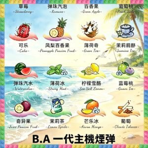 B.A一代電子煙煙彈｜多種水果冰感口味，專用替換式煙彈