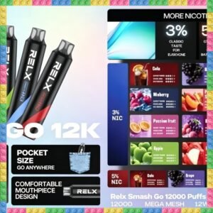 Relx Smash Go 12000 Puffs 一次性電子煙｜高口數多口味拋棄式電子菸，台灣熱賣款