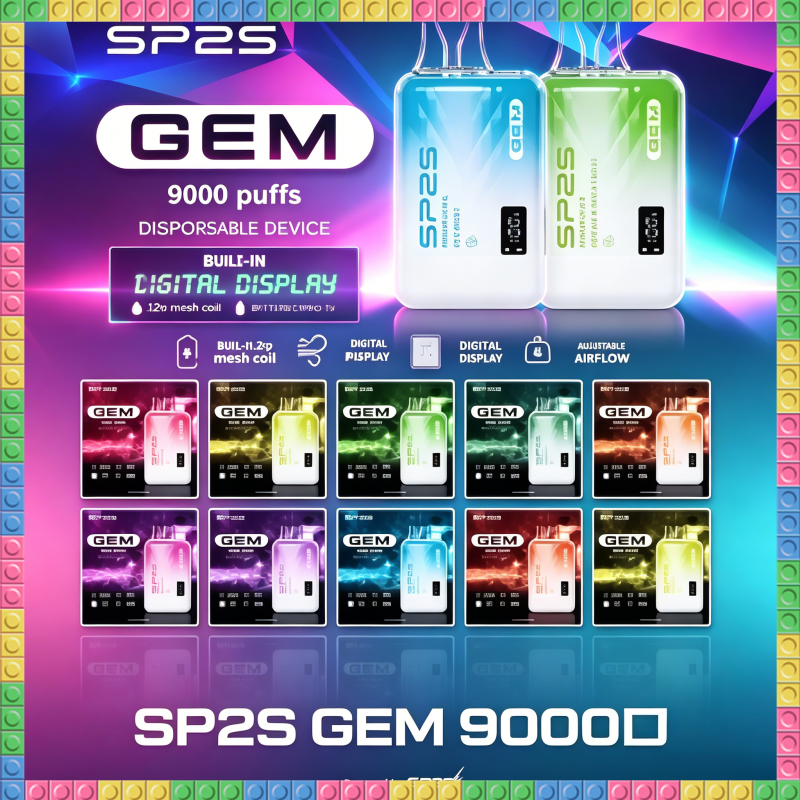 SP2S GEM 9000口一次性電子煙 全口味款式