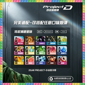 ZGAR PROJECT-D 冰龍卡 一次性電子煙｜15000口高口數拋棄式電子菸，台灣熱賣款